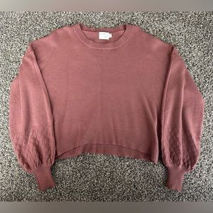LUSH dusty rose knit sweater